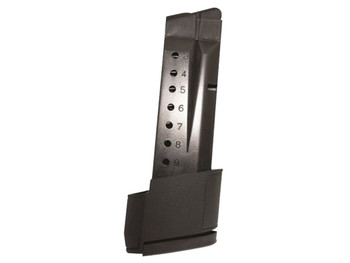 ProMag SMI28 Standard 10rd Extended 9mm Luger Fits S&W M&P Shield Blued Steel (Except Shield EZ Variant)