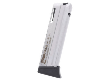 Walther Arms 503600 PPK/S 10rd 22 LR Nickel Polymer