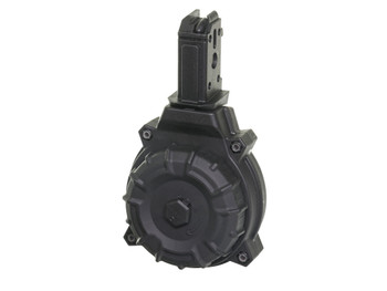ProMag DRMA22 Standard 50rd Drum 9mm Luger Fits CZ Scorpion Black DuPont Zytel Polymer