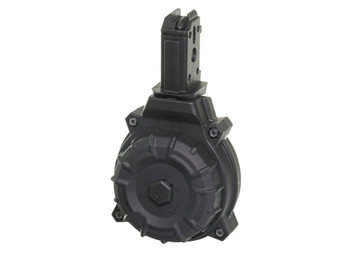 ProMag DRMA22 Standard 50rd Drum 9mm Luger Fits CZ Scorpion Black DuPont Zytel Polymer
