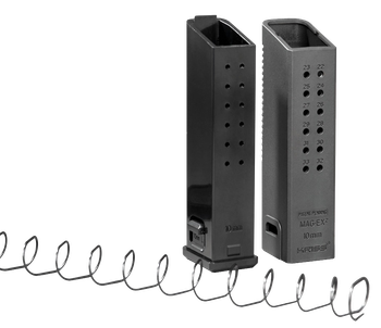 Kriss USA KVAMX2K10BL00 Mag-Ex2 Extension Kit Extended 10mm Auto 33rd Compatible w/Glock 20/40 Gen3-5 15rd Mag Black Polymer                                                                            