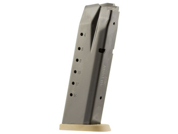 Smith & Wesson 3007346 M&P 15rd 40S&W Blued/Brown Floor Plate Steel