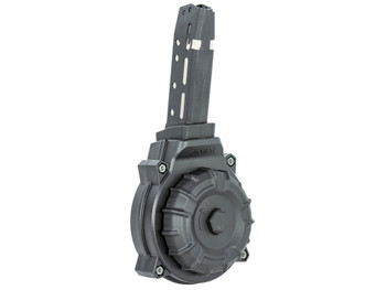 ProMag DRMA37 Standard 40rd Drum 45 ACP Compatible w/ Glock 30/21 Black DuPont Zytel Polymer