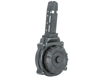 ProMag DRMA37 Standard 40rd Drum 45 ACP Compatible w/ Glock 30/21 Black DuPont Zytel Polymer