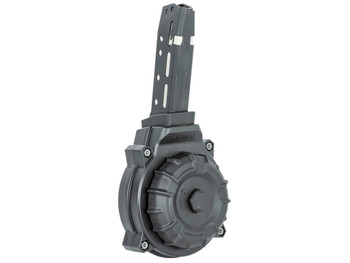 ProMag DRMA37 Standard 40rd Drum 45 ACP Compatible w/ Glock 30/21 Black DuPont Zytel Polymer