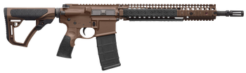 Daniel Defense 0208815126011 DDM4 M4A1 5.56x45mm NATO 30+1 14.50" Barrel w/Flash Suppressor, Mil-Spec Brown Cerakote, 6 Position Stock w/SoftTouch Overmolding                                          