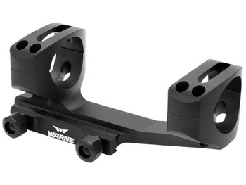 Warne XSKEL1TW X-SKEL Scope Mount/Ring Combo Black Anodized 1" 0 MOA
