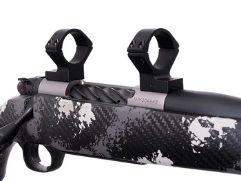 Weatherby TRBVLAS3 Scope Mount/Ring Combo Matte Black Alloy 30mm Tube, Weatherby Mark V Medium Rings Standard 6-Lug Action