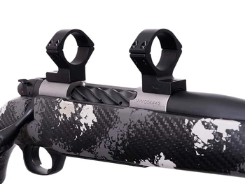 Weatherby TRBVLAS3 Scope Mount/Ring Combo Matte Black Alloy 30mm Tube, Weatherby Mark V Medium Rings Standard 6-Lug Action