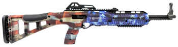 Hi-Point 995TSFLG 995TS Carbine 9mm Luger 16.50" 10+1, American Flag, Skeletonized Stock, Adjustable Sights                                                                                             