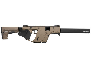 Kriss USA KV90CFD22 Vector CRB Gen2 *CA Compliant 9mm Luger 10+1 16" Black Steel Barrel, Flat Dark Earth Cerakote Polymer Receiver, Flat Dark Earth Synthetic Stock, Black California Paddle Grip
