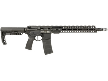 Patriot Ordnance Factory 02045 Minuteman 5.56x45mm NATO 30+1 13.75" Black Steel Threaded Barrel, Black Anodized Aluminum Receiver, 13" Renegade Rail Handguard