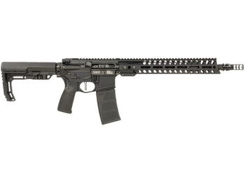 Patriot Ordnance Factory 02045 Minuteman 5.56x45mm NATO 30+1 13.75" Black Steel Threaded Barrel, Black Anodized Aluminum Receiver, 13" Renegade Rail Handguard