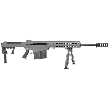 Barrett 18068 M107A1  50 BMG 20" 10+1 Tungsten Gray Cerakote Tungsten Gray Fixed with Sorbothane Recoil Pad Stock Black Polymer Grip                                                                    