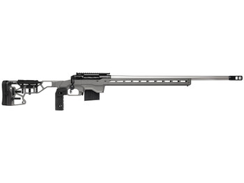Savage Arms 57562 110 Elite Precision 338 Lapua Mag 5+1 30" Matte Stainless, Matte Black Rec, Gray Cerakote Adjustable MDT ACC Aluminum Chassis Stock (MB Not Included)