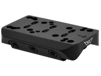 Warne 6108M Red Dot Reflex Mount Shotgun Rib Black Anodized Aluminum Fits Burris/CMORE/Docter/Eotech/Holosun