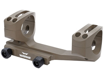 Warne XSKEL30DE X-SKEL Scope Mount/Ring Combo Flat Dark Earth Cerakote 30mm