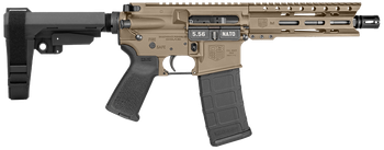 Diamondback DB1913K061 DB15  5.56 NATO 30+1 7" Flat Dark Earth Cerakote Heavy Barrel 7075-T6 Aluminum Receiver 6" M-LOK Handguard SBA3 Brace Magpul MOE Grip                                            