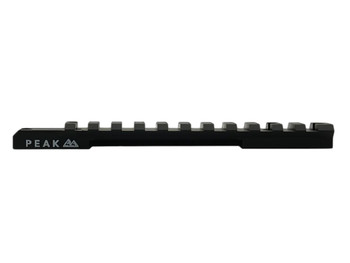 Weatherby J010002 Picatinny Rail Peak 44 Black Aluminum Weatherby Mark V Picatinny Rail/Weaver Mount Standard 6-Lug Action