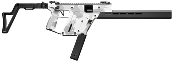Kriss USA KV453CAD00 Vector CRB Gen3 45 ACP 30+1 16" Black Nitride Threaded Barrel, Arctic Delta Cerakote Receiver w/Picatinny Rail, M-LOK Handguard, Adjustable Folding Black Stock, White Polymer Grip