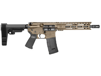 Diamondback DB1916B061 DB15 300 AAC 30+1 10" Flat Dark Earth Cerakote Heavy Barrel 9" M-LOK Handguard 7075-T6 Aluminum SBA3 Brace Magpul MOE Grip