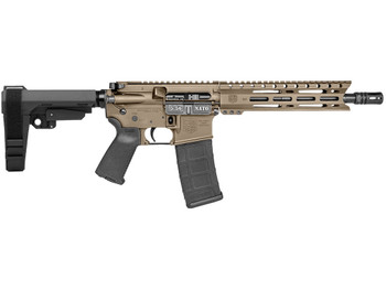 Diamondback DB1916K061 DB15 5.56 NATO 30+1 10" Flat Dark Earth Cerakote Heavy Barrel 9" M-LOK Handguard 7075-T6 Aluminum SBA3 Brace Magpul MOE Grip