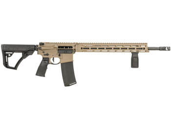 Daniel Defense 0212811090047 DDM4 V7 Pro 5.56x45mm NATO 18" 30+1, FDE Rec, Black OEM Overmolded Stock & Grip, Geissele Trigger