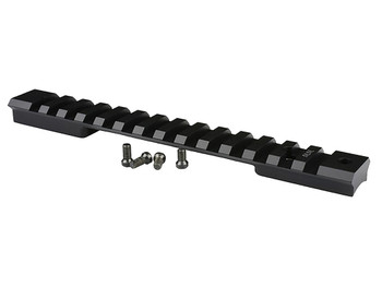 Warne 76T3M Mountain Tech Tactical Rail Black Anodized Aluminum Tikka T3/T3X Rifle Short Action, 0 MOA