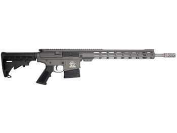 Great Lakes Firearms GL10308SSTNG GLFA 308 Win 10+1 18" Cerakote Threaded Barrel, Tungsten Cerakote Picatinny Rail Aluminum Receiver, 6 Position Mil-Spec Synthetic Stock, Mil-spec Polymer Grip