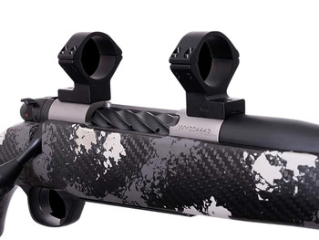 Weatherby W740705 Scope Mount/Ring Combo Matte Black Alloy 30mm Tube Weatherby Mark V Medium Rings Magnum 9-Lug Action