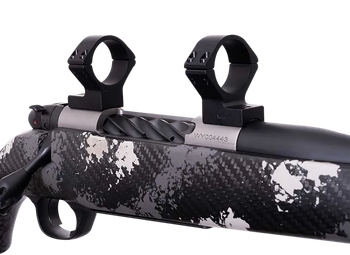 Weatherby TRBVLAS1 Scope Mount/Ring Combo  Matte Black Alloy 1" Tube, Weatherby Mark V Medium Rings Standard 6-Lug Action                                                                               
