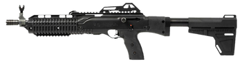Hi-Point 4595PBRACE 4595P  45 ACP 9+1 14.95" Black Threaded Barrel, Black Powdercoat Polymer Receiver w/Picatinny Rail, Picatinny Rail Forend, Black Pistol Brace, Black Plastic Grip                   