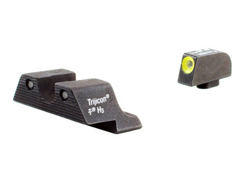 Trijicon 600540 HD Night Sights Green/Tritium Yellow Outline Front Sight-Green Tritium Black Outline Rear Sight Glock Glock 17/17L/19 Standard Frame