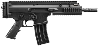FN 38101240 SCAR 15P 5.56x45mm 30+1 7.50" Black Chrome Lined Steel Barrel, Black Anodized Aluminum Picatinny Rail Receiver, Black Polymer Grip, Ambidextrous                                            