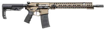 Patriot Ordnance Factory 00910 Renegade +  223 Rem,5.56x45mm NATO 16.50" 30+1 Burnt Bronze 6 Position MFT BMS Minimalist Stock                                                                          