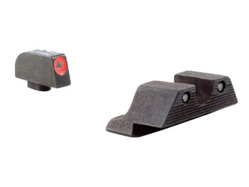Trijicon 600538 HD Night Sights Green/Tritium Orange Outline Front Sight-Green Tritium Black Outline Rear Sight Glock 17/17L/19 Standard Frame