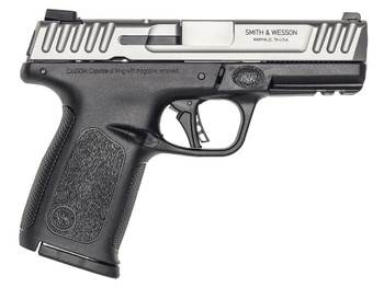Smith & Wesson 13936 SD40 2.0 Compact Frame 40 S&W 14+1 4" Stainless Steel Barrel, Satin Serrated Stainless Steel Slide, Black Polymer Frame w/Picatinny Rail, Textured Grip