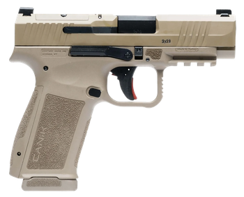 Canik HG7883DN Mete MC9LS Sub-Compact Frame 9mm Luger 17+1 3.64" Black Steel Barrel Flat Dark Earth Serrated Steel Slide, Flat Dark Earth Polymer Frame w/Picatinny Rail, Interchangeable Backstrap Grip