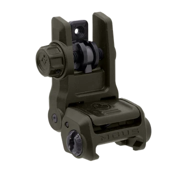 Magpul MAG1167-ODG MBUS 3 Sight Rear  Olive Drab Green Flip Up for AR-10/AR-15/M4/M16/M110/SR-25                                                                                                        