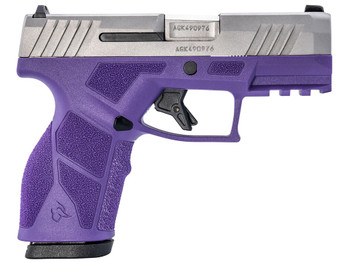 Taurus 1-GX2939DP-10 GX2 9mm Luger 10+1 3.37" Matte Stainless Steel Barrel, Matte Serrated Stainless Steel Slide, Dark Purple Polymer Frame w/Picatinny Rail, Polymer Grip
