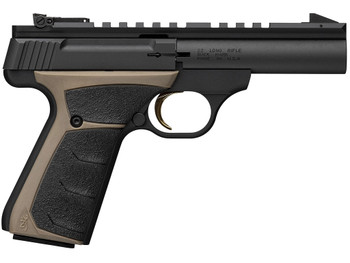 Browning 051604490 Buck Mark Field Target Micro 22 LR 10+1 4" Matte Blued Bull Barrel, Matte Black Serrated w/Picatinny Rail Slide, Matte Black Aluminum Frame, UFX Overmolded Grip