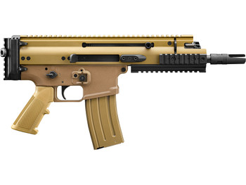 FN 38101245 SCAR 15P 5.56x45mm 10+1 7.50" Black Anodized Chrome Lined Steel Barrel, Flat Dark Earth Anodized Aluminum Picatinny Rail Receiver, FDE Polymer Grip, Ambidextrous