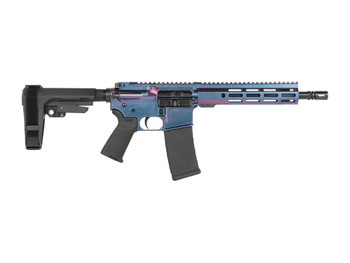Shark Coast Tactical SCC07220MON-P Mongoose 5.56 NATO 30+1 10.50" Black Nitride Threaded Barrel, Aluminum Receiver w/Picatinny Rail, M-LOK Handguard Polymer SB Tactical SBA3 Brace, Polymer Grip