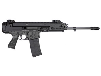 CZ-USA 91452 Bren 2 MS 5.56x45mm NATO Caliber with 14.17" Barrel, 30+1 Capacity, Overall Black Finish, Carbon Fiber Receiver, Ambi Mag Release, Stippled Black Polymer Grip Right Hand