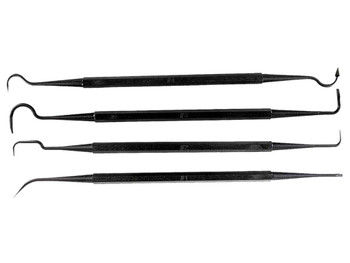 Tapco TAP22015 Gun Pick Tool Set Black Cleaning 4 Pack