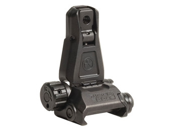 Magpul MAG276-BLK MBUS Pro Sight Rear QPQ Melonited Steel Construction for AR Platform