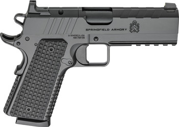 Springfield Armory PX9228LAOS 1911 Emissary 45 ACP 8+1 4.25" Stainless Steel Barrel Optic Ready Black Carbon Steel Slide VZ Grips Thin-Line G10 Grip                                                    