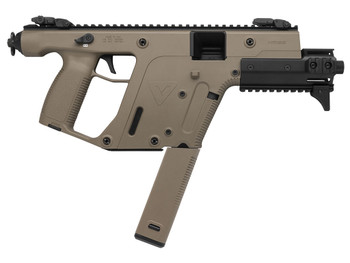 Kriss USA KV90PFD30 Vector Enhanced SDP Gen2 9mm Luger 40+1 6.50" Black Nitride Threaded Barrel, Flat Dark Earth Picatinny Rail, MK5M Modular Rail, Glock Magazine Compatible