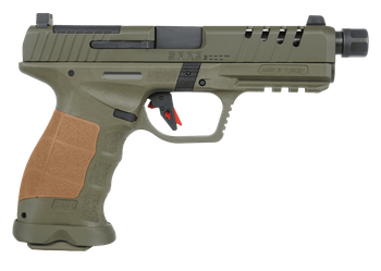 SAR USA SAR9SOCOMOD10 SAR9 SOCOM 9mm 10+1 5.20" Steel Slide OD Green Polymer Grip                                                                                                                       