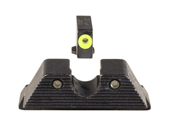 Trijicon 600845 HD XR Night Sight Set Green Tritium/Yellow Outline Front, Green Tritium Rear, Black Frame, Fits Glock/48/43/43X/43E Excludes MOS